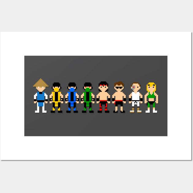 Kombat 1 Pixel art Wall Art by Dr Popet Lab